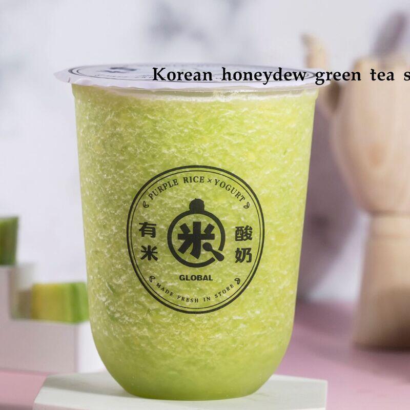 Korean honeydew green tea smoothie