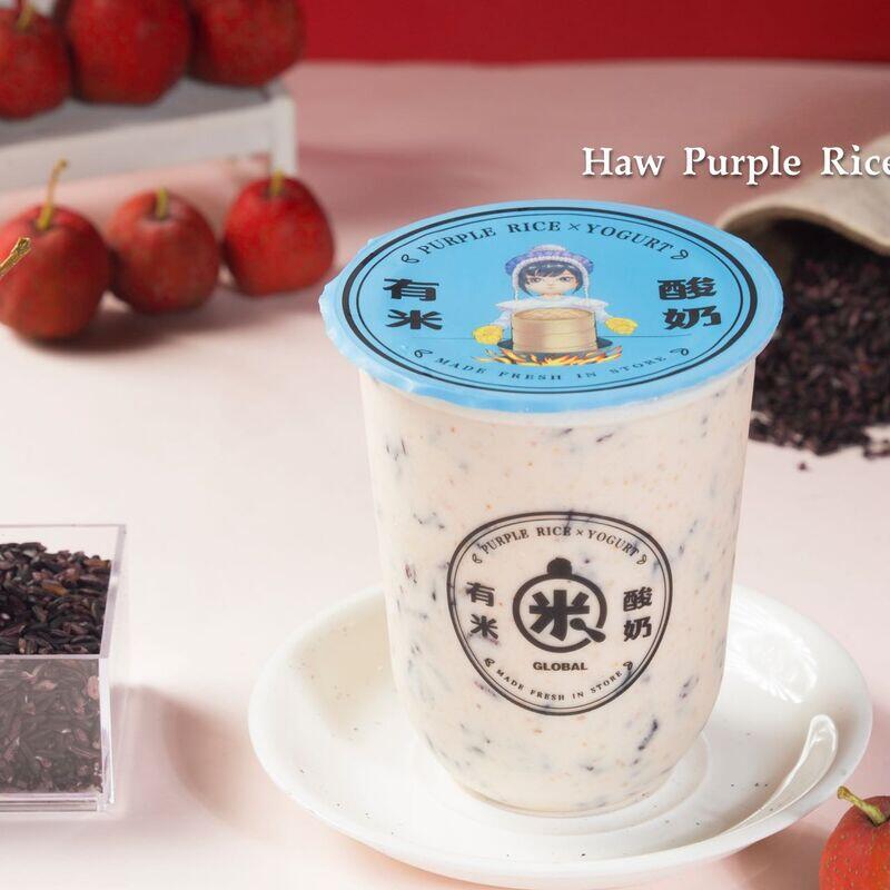 Haw Purple Rice Yogurt